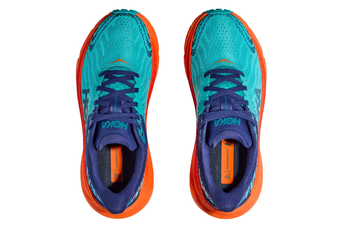 Hoka Challenger ATR 7 2E Ceramic/Vibrant Orange Mens