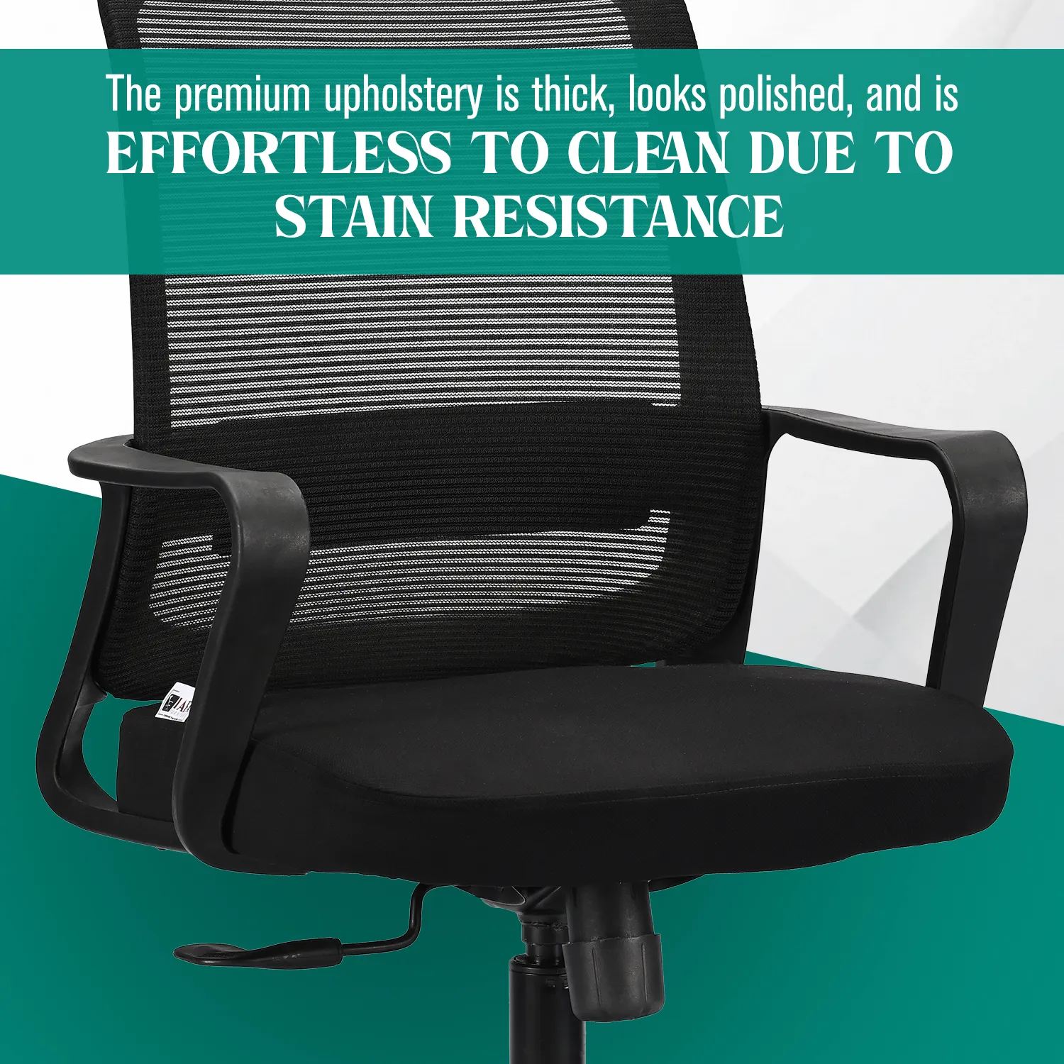 IAFA - Black Rico Mid Back Ergonomic Office Chair