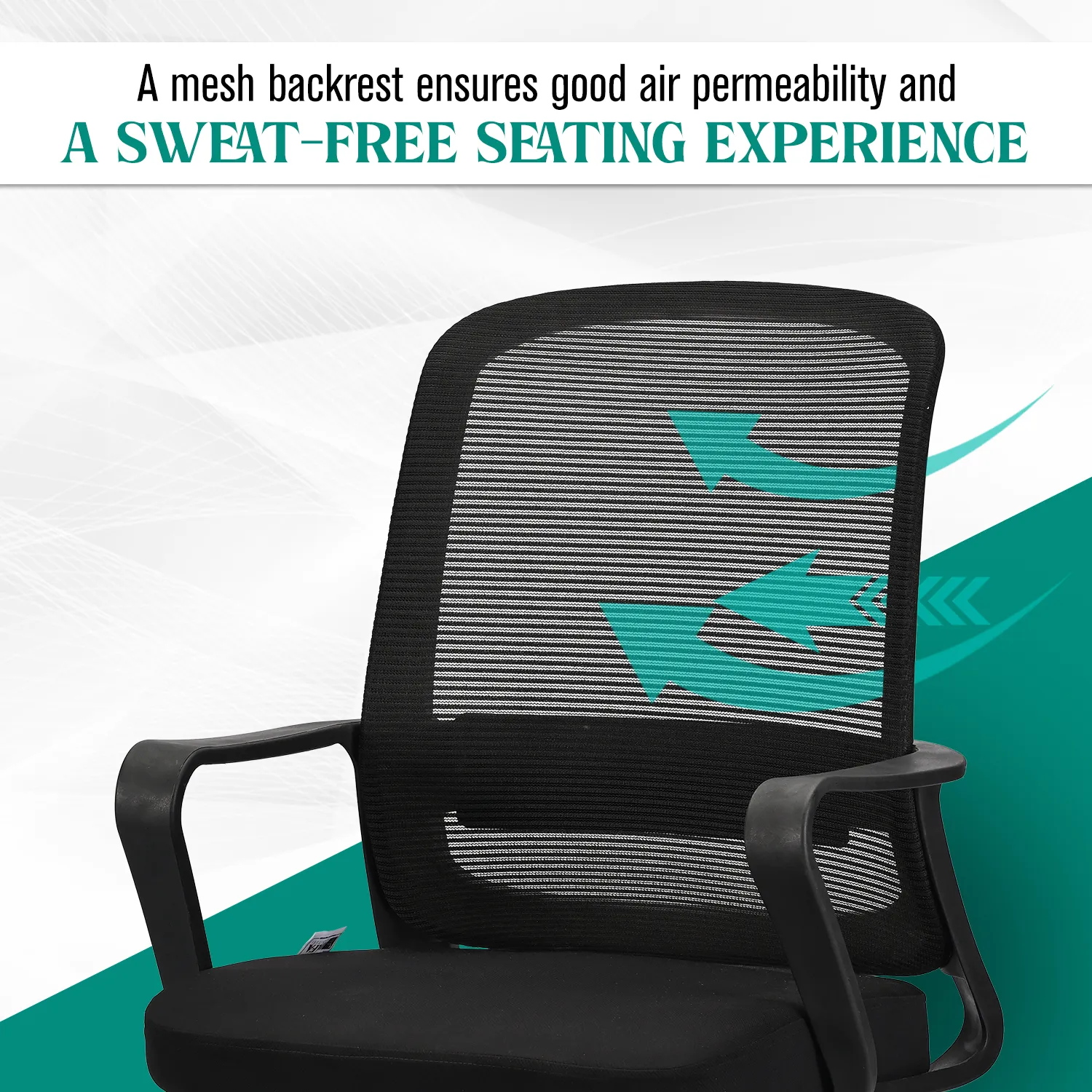 IAFA - Black Rico Mid Back Ergonomic Office Chair