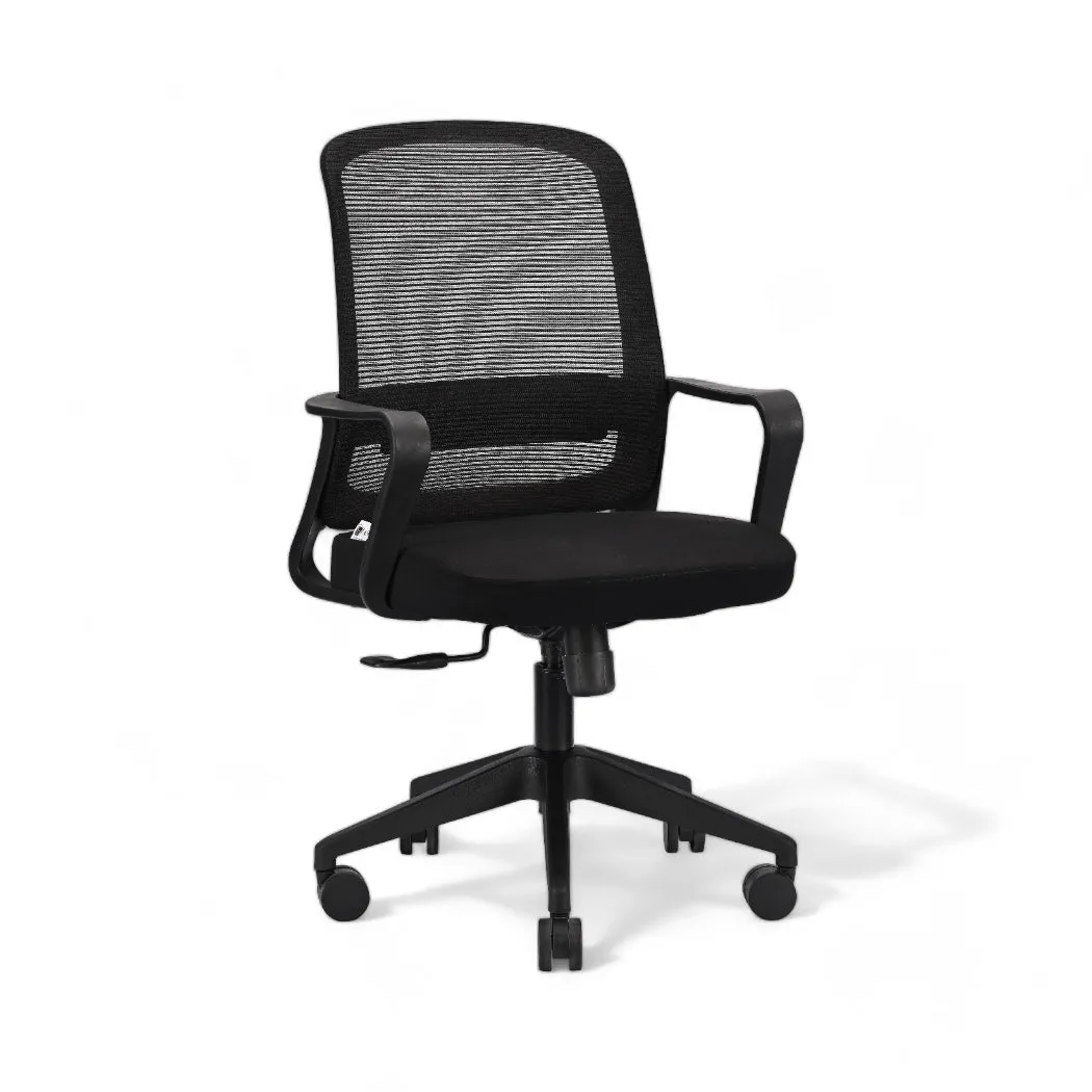 IAFA - Black Rico Mid Back Ergonomic Office Chair