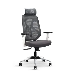 IAFA - White/Grey Ergolux High Back Ergonomic Office Chair