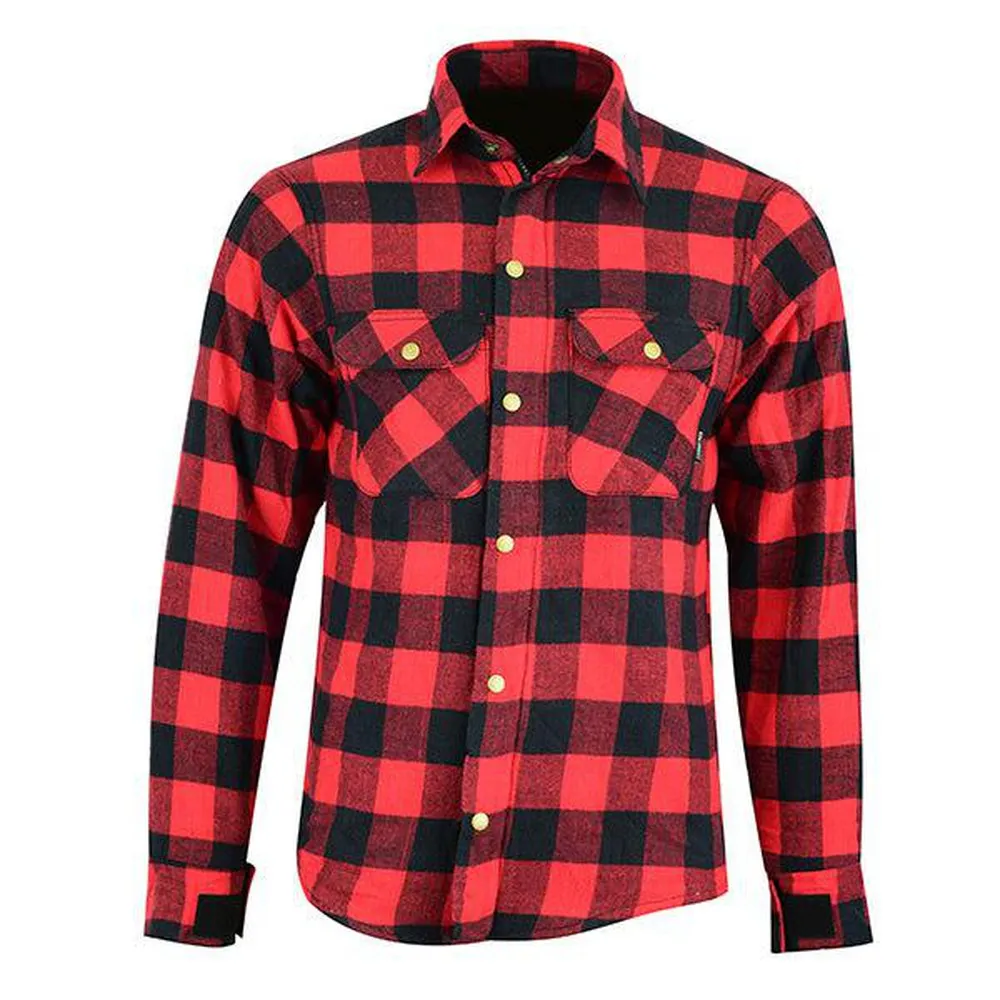 Johnny Reb 'waratah' Plaid Protective- Shirt-Red JRS10003