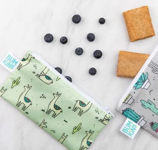 llama | small reusable snack bags