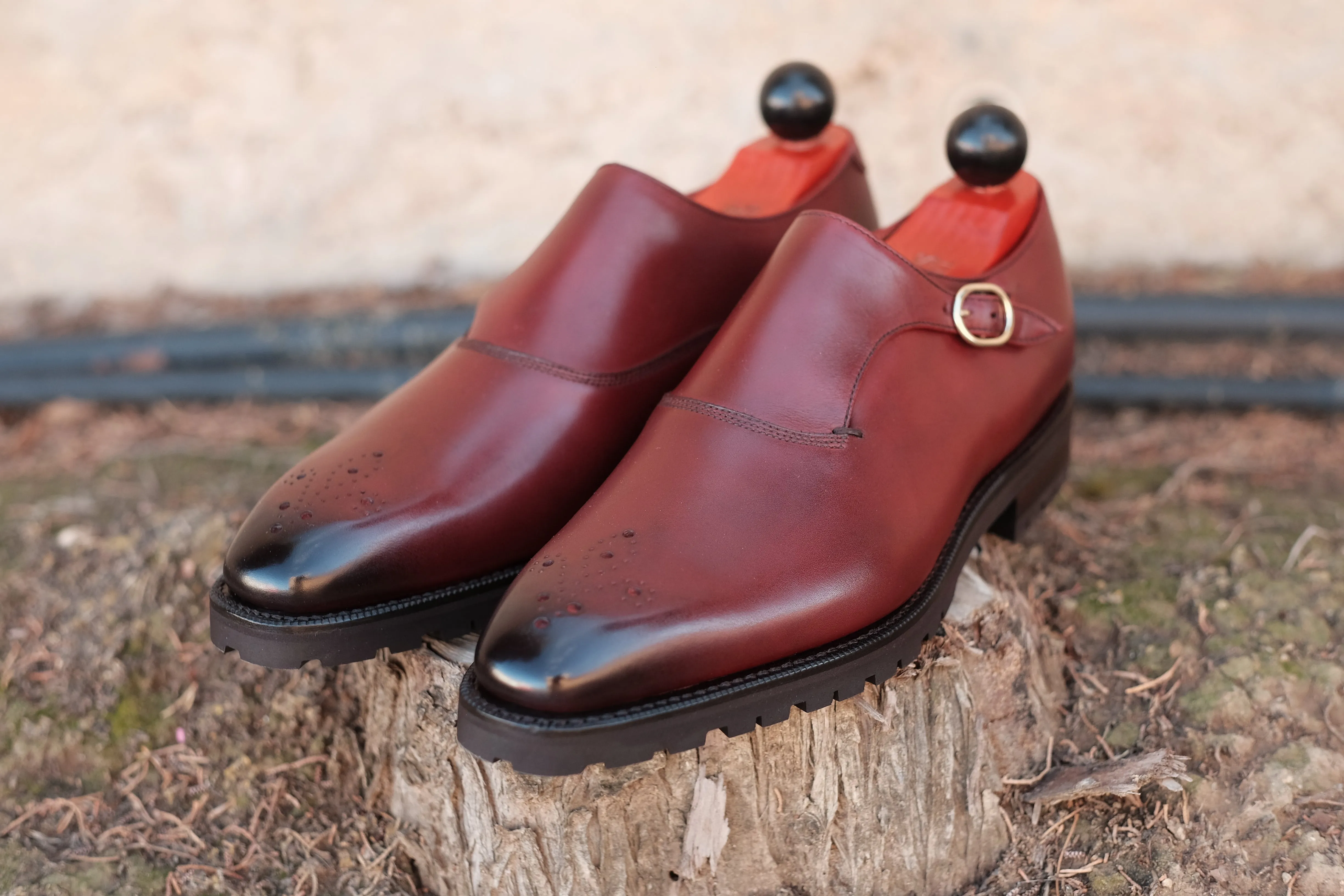 Martel - MTO - Burgundy Calf - LPB Last - Commando Sole