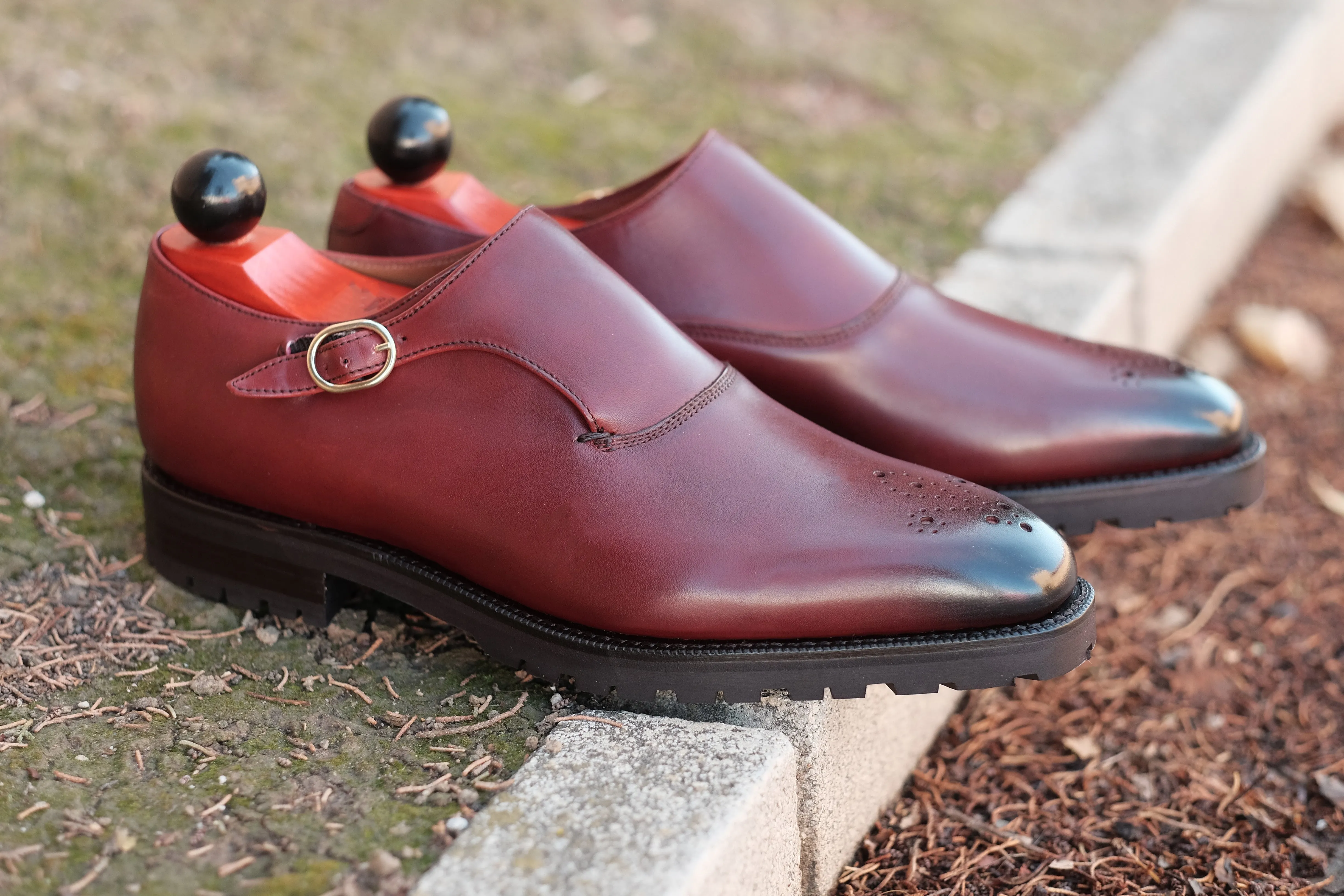 Martel - MTO - Burgundy Calf - LPB Last - Commando Sole