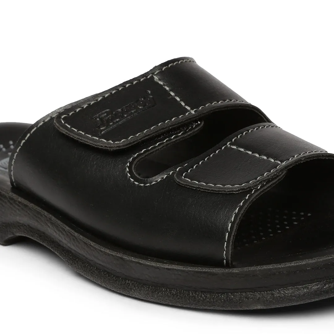 Men's Black Vertex Flip-Flops