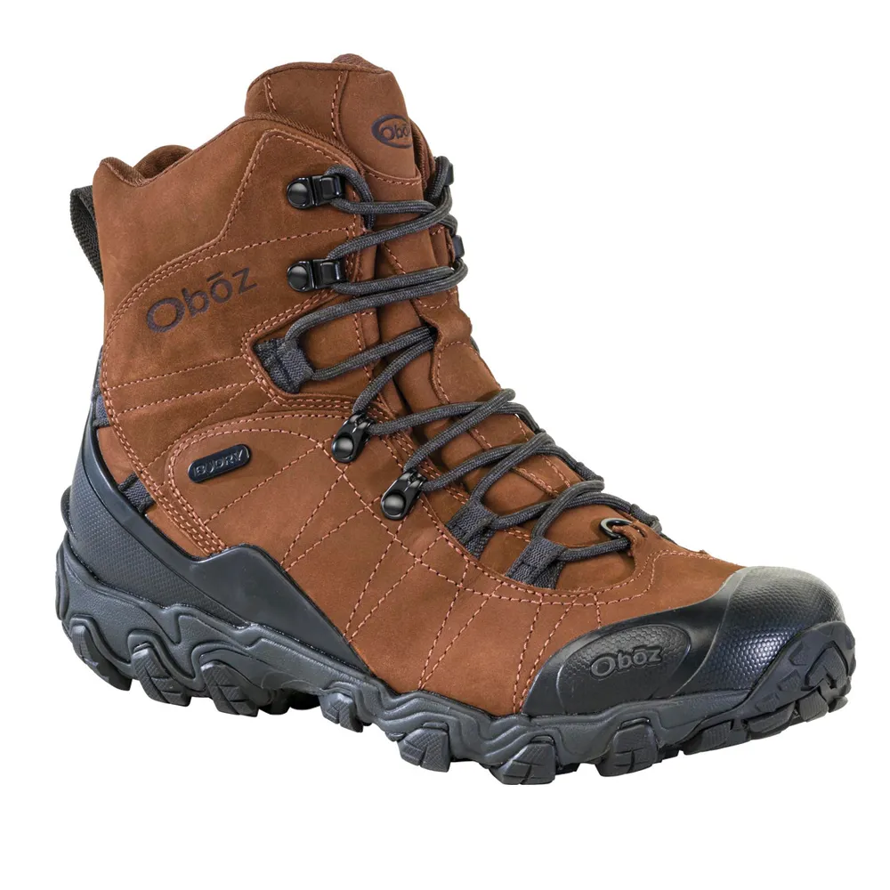 Men's Oboz Bridger 8" Insulated Waterproof Color: Grizzly