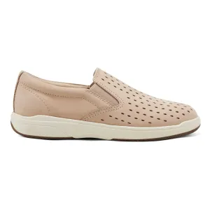 Nel Laser Cut Round Toe Casual Slip-on Sneakers