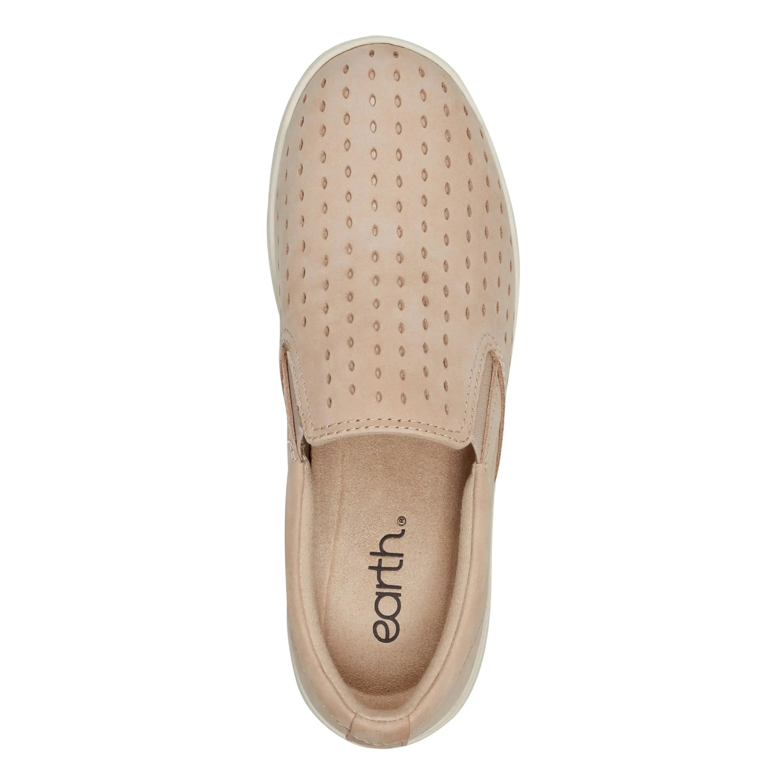 Nel Laser Cut Round Toe Casual Slip-on Sneakers