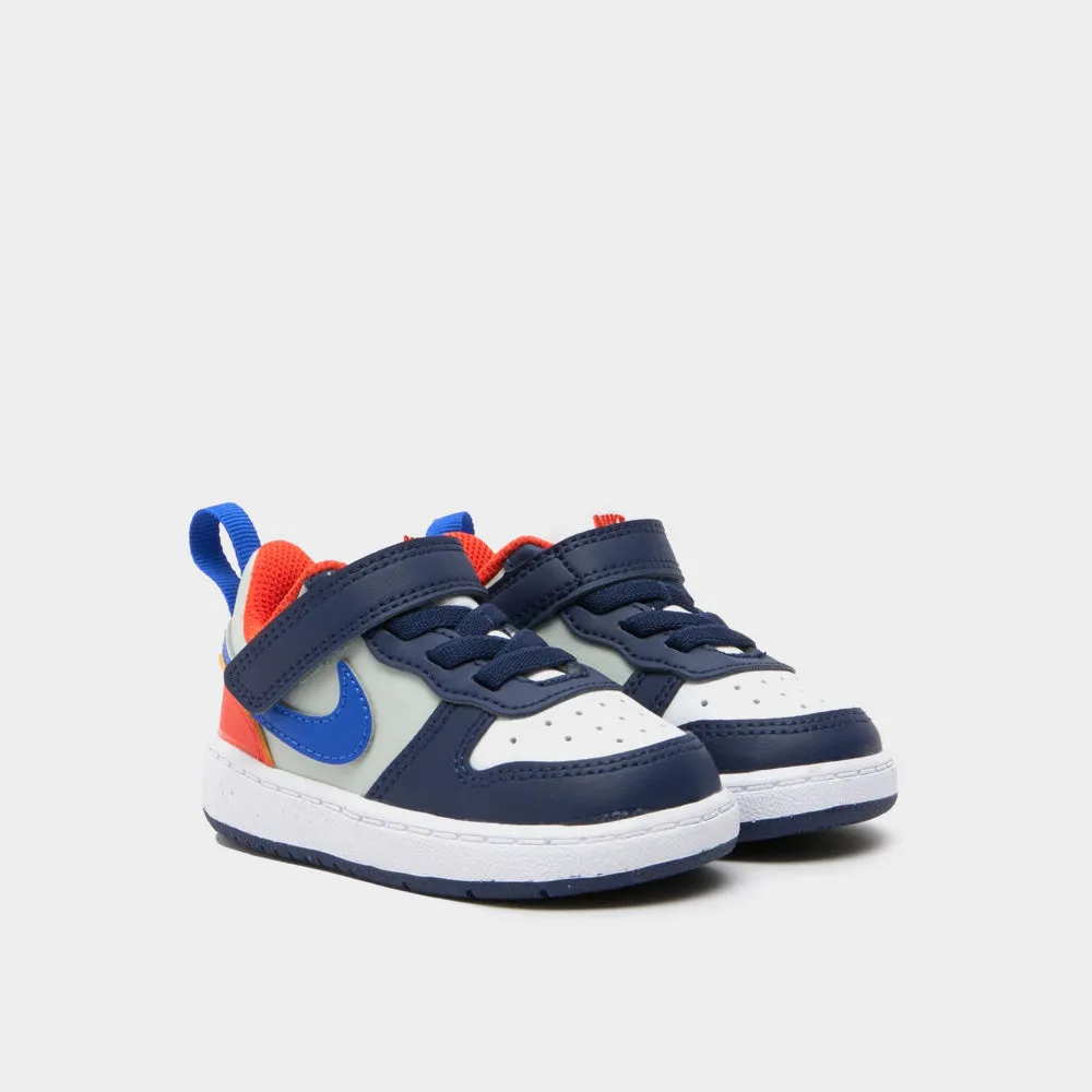 Nike Infants Court Borough  Low Recraft Sneaker White/blue _ 181907 _ White