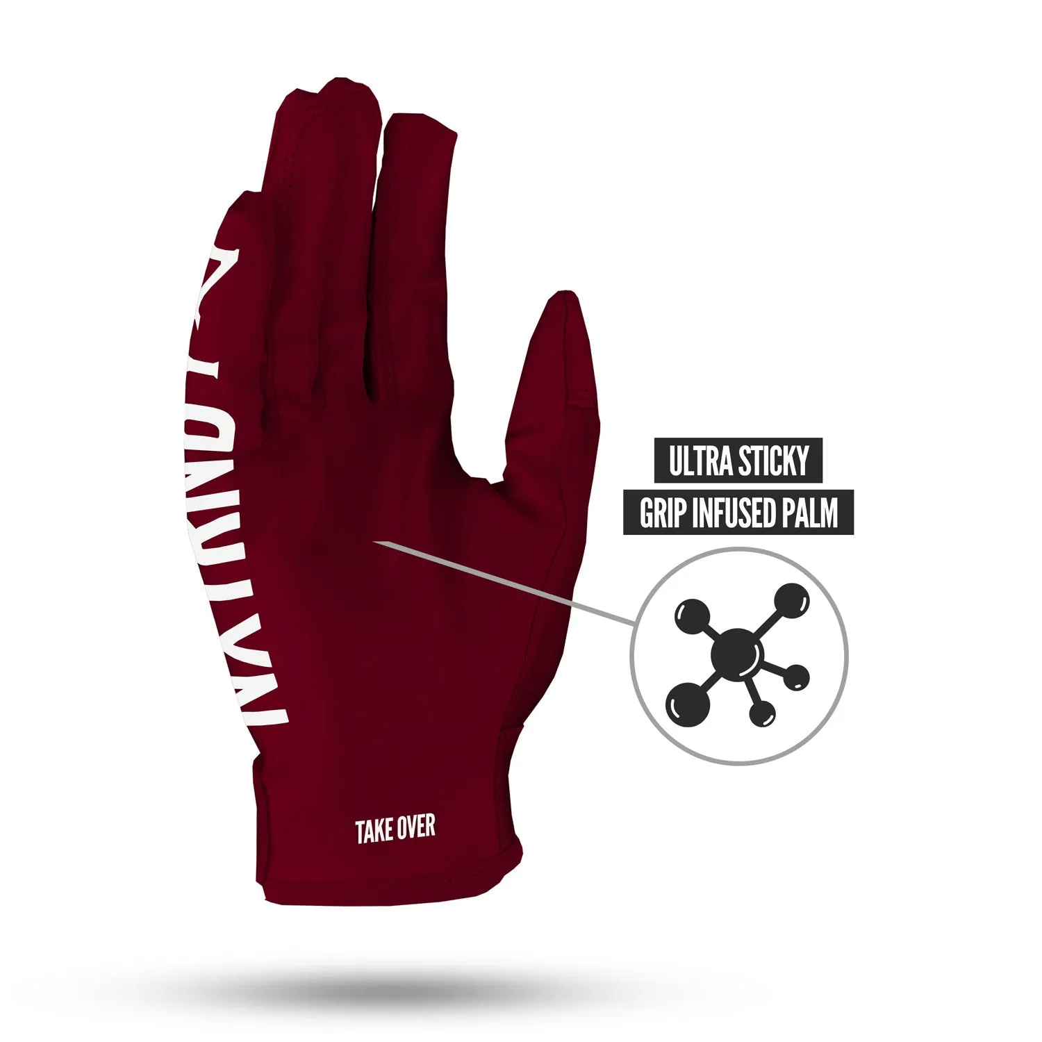 NXTRND G1® Football Gloves Maroon