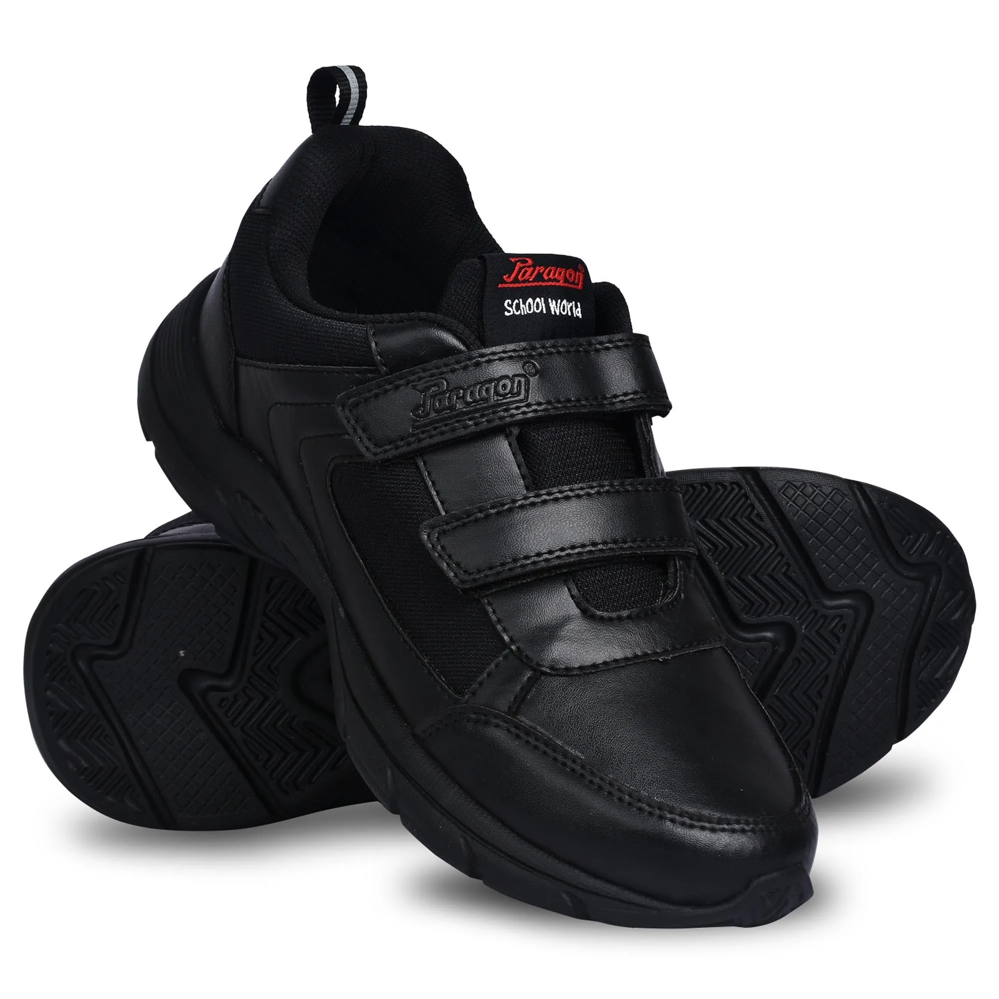 Paragon FBK0774B Kids Boys Girls School Shoes Comfortable Cushioned Soles | Durable | Daily & Occasion wear Black