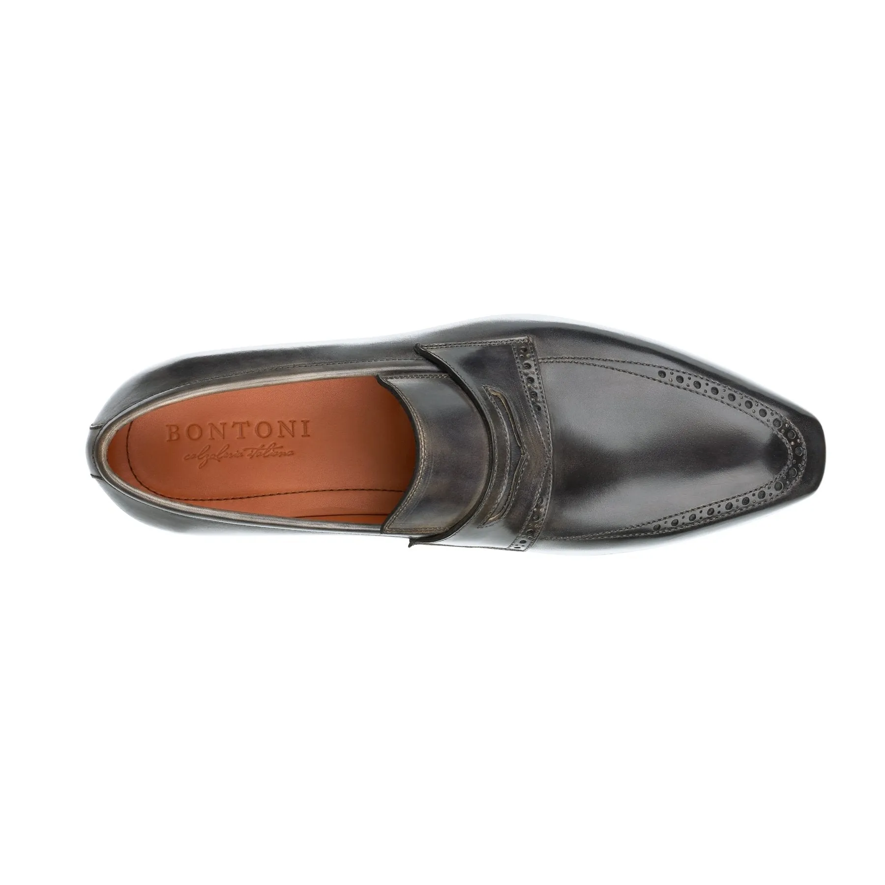 "Tancredi" Classic Loafer with Perforated Details