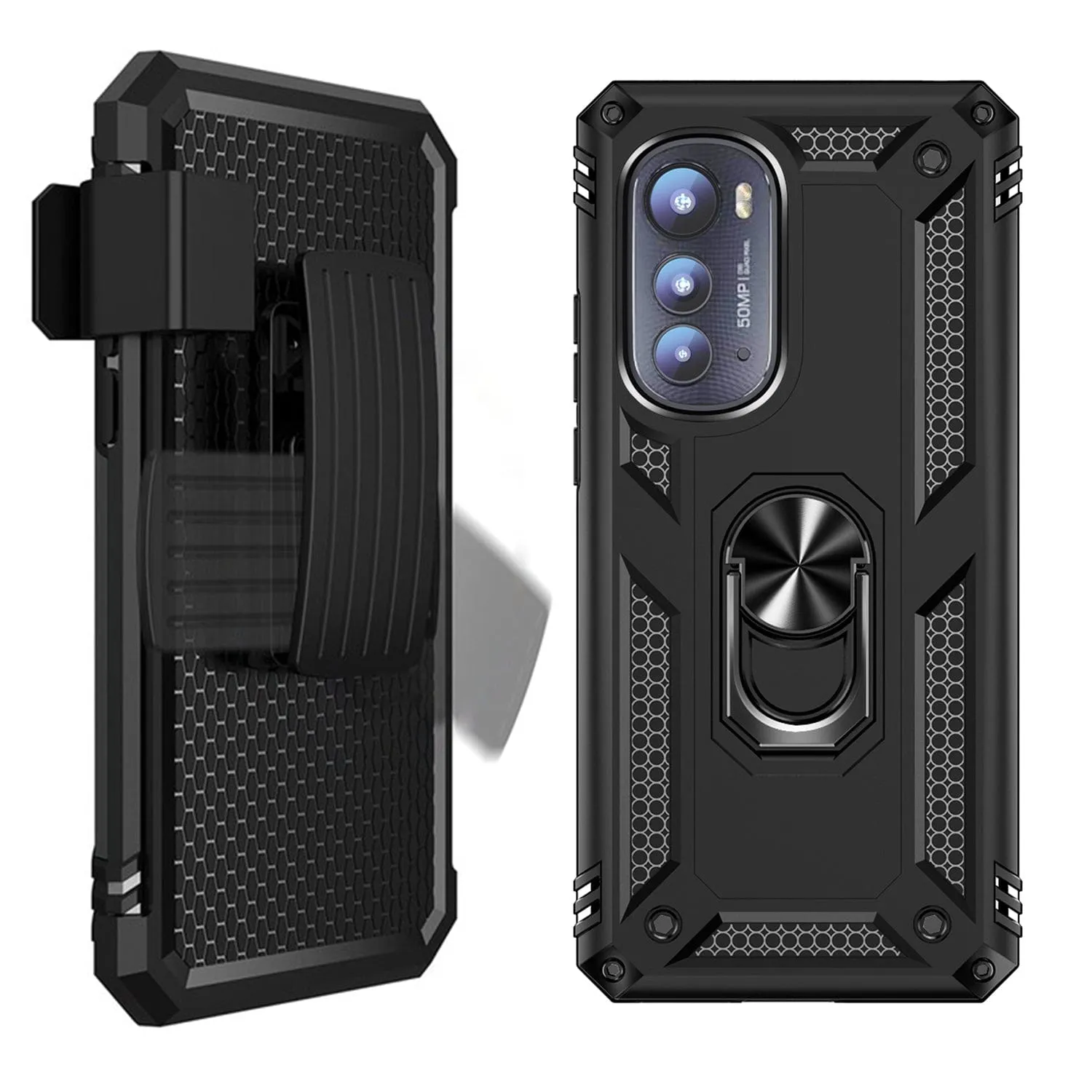 Raider Series Heavy-Duty Kickstand Case - Motorola Edge (2022)