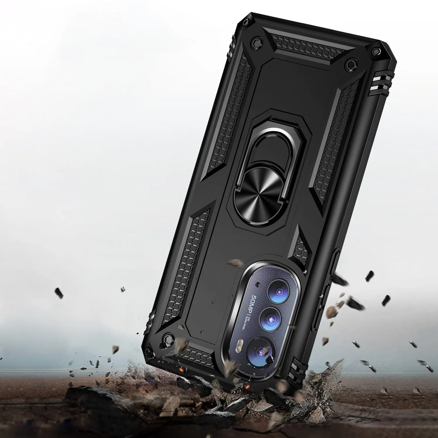 Raider Series Heavy-Duty Kickstand Case - Motorola Edge (2022)