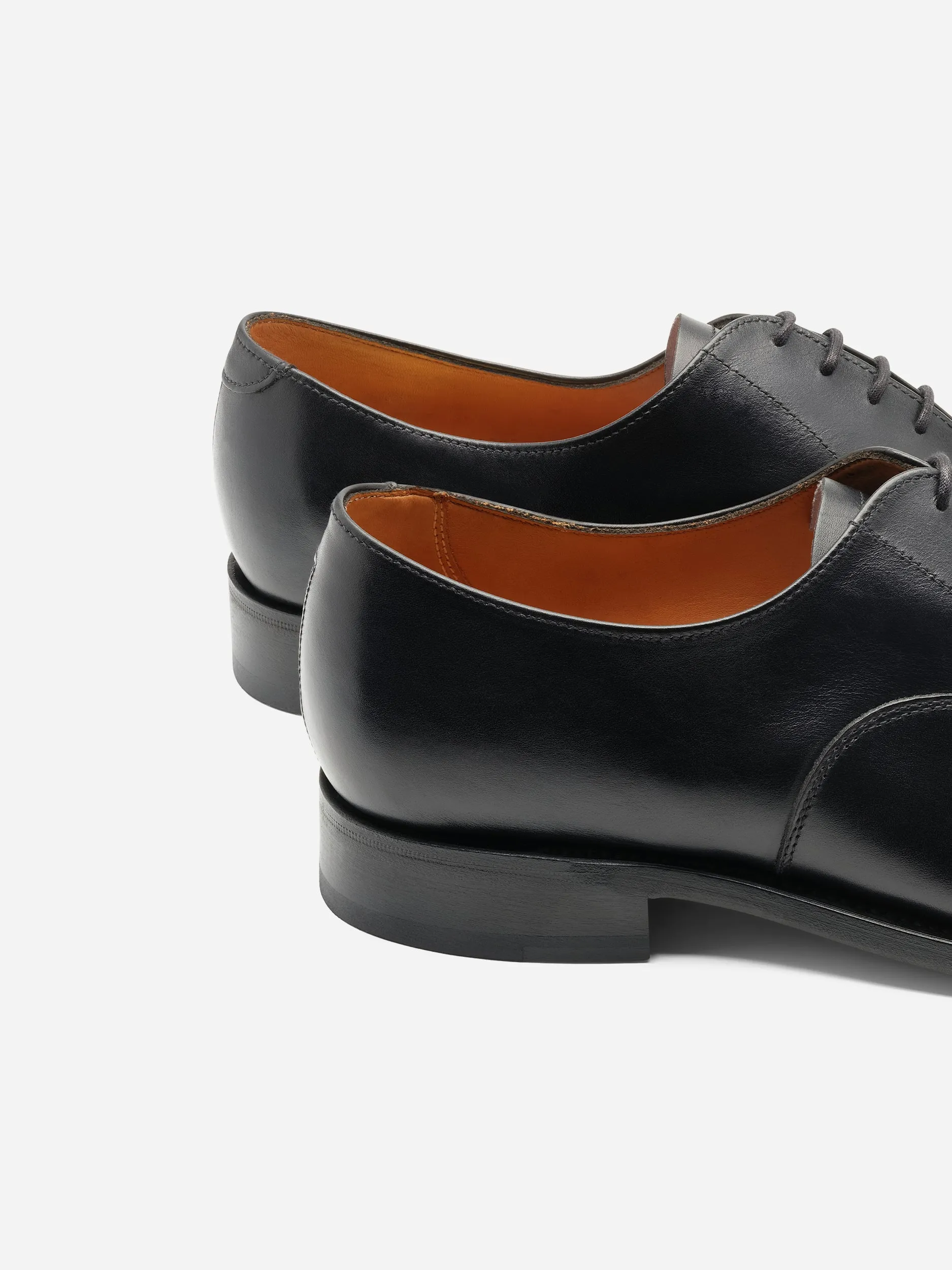 Sanders Stockholm Calf Cap Oxford Black