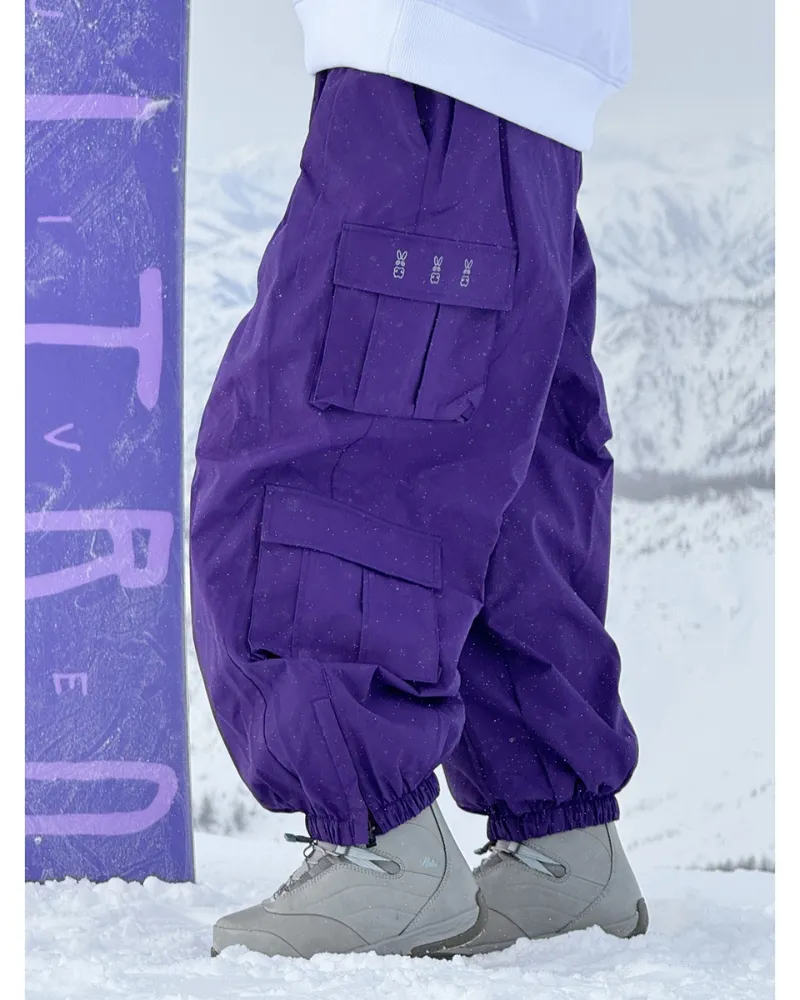 Ski Wear Snow Outfits Unisex Baggy Cargo Snow Pants