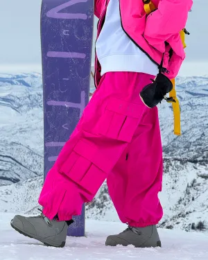 Ski Wear Snow Outfits Unisex Baggy Cargo Snow Pants