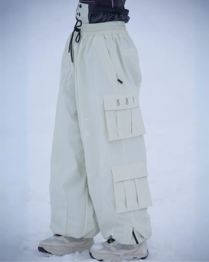 Ski Wear Snow Outfits Unisex Baggy Cargo Snow Pants