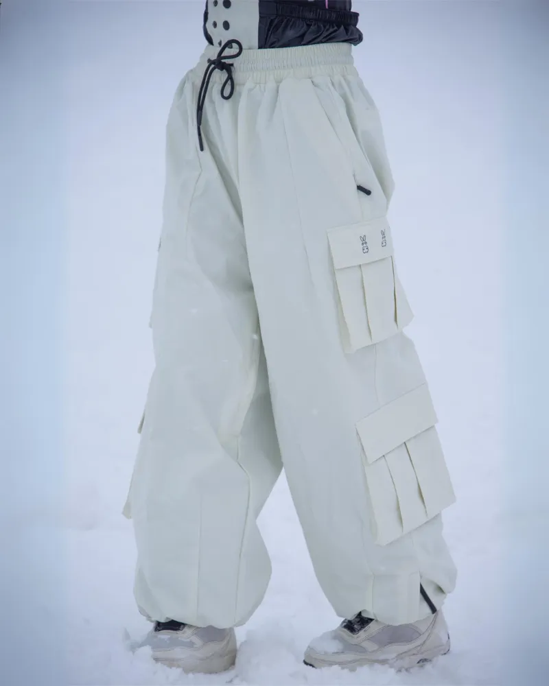 Ski Wear Snow Outfits Unisex Baggy Cargo Snow Pants