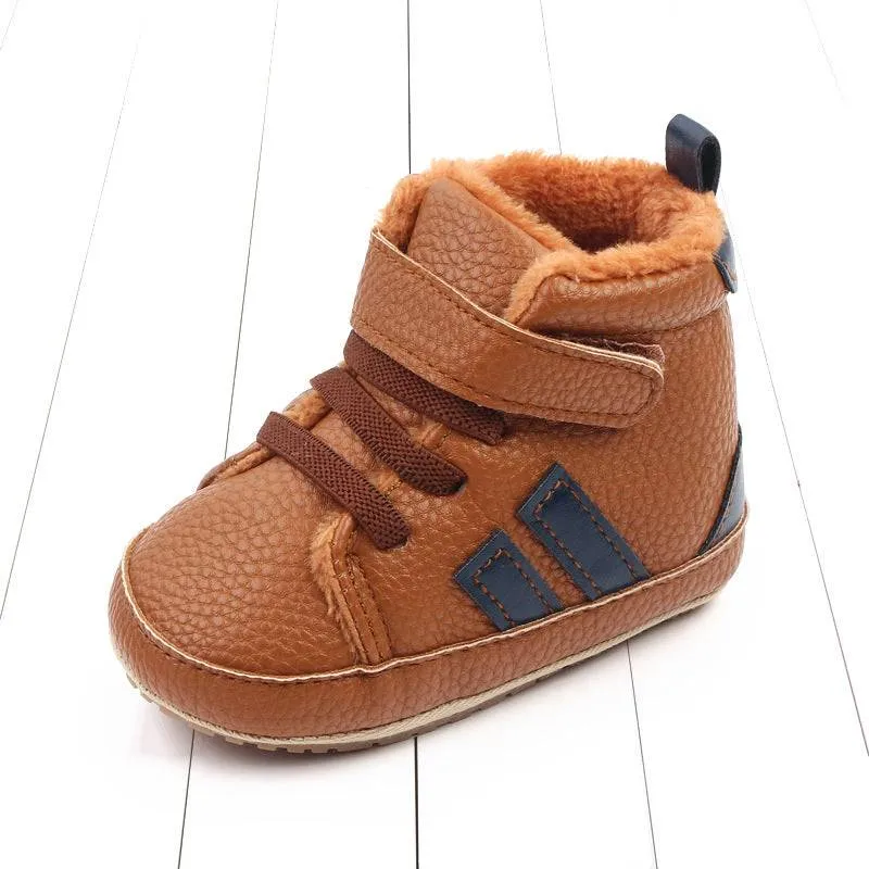 Sports Soft-sole Cotton Shoes High-top Baby Shoes Baby's Shoes