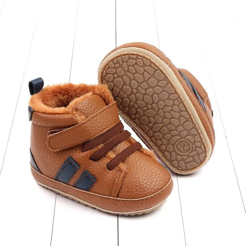 Sports Soft-sole Cotton Shoes High-top Baby Shoes Baby's Shoes