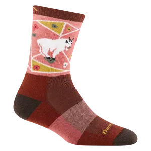 Women's Darn Tough Critter Club Micro Crew Lightweight Hiking Sock Color: Canyon