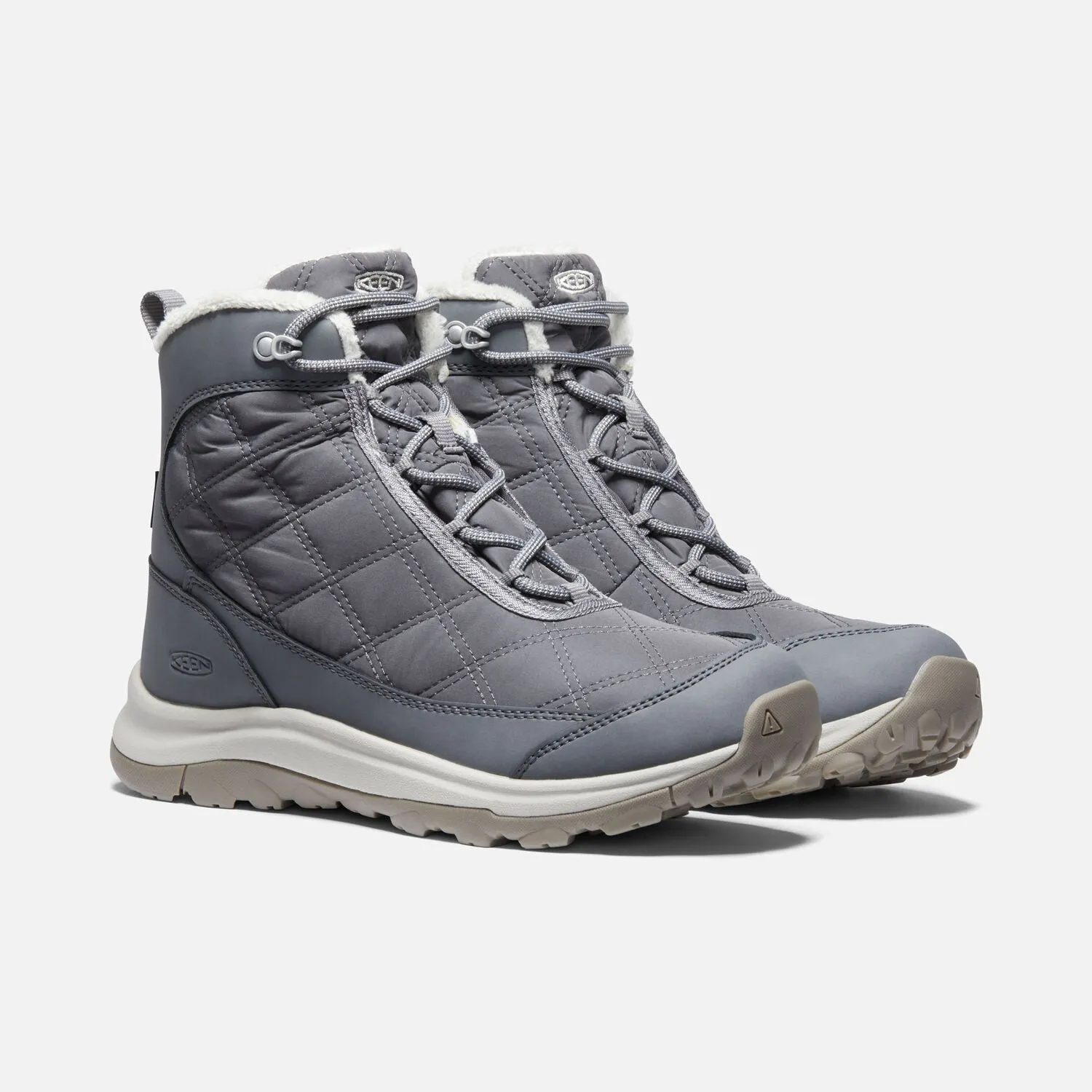 Women's Keen Terradora II Wintry Waterproof Boot Color: Magnet/ Steel Grey